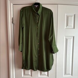 Zara Green Shirt Dress